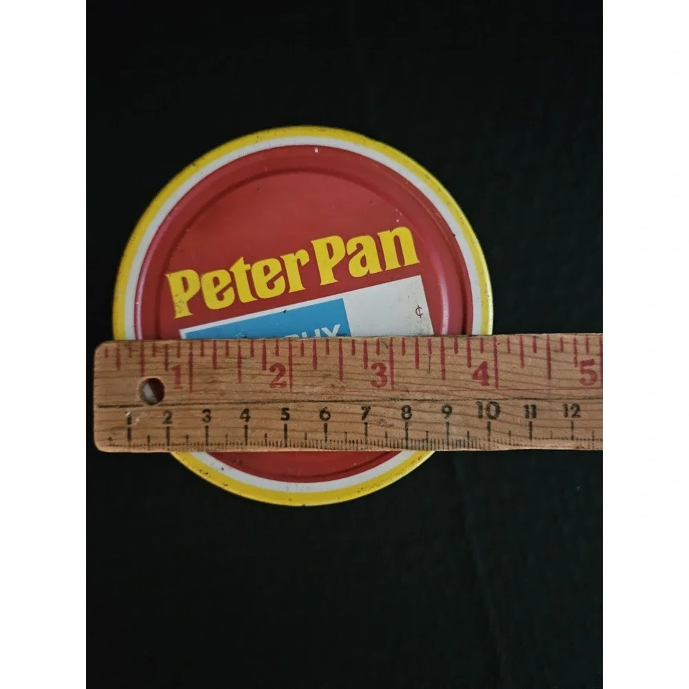 Vintage 1970s Peter Pan Crunchy Peanut Butter Jar‎